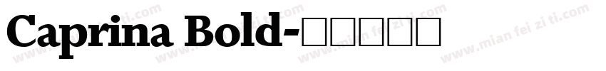 Caprina Bold字体转换